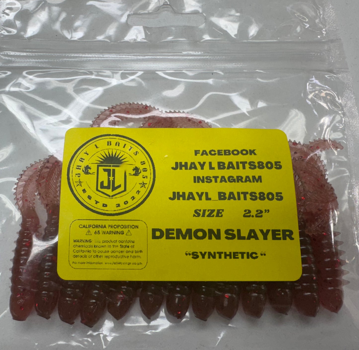 JHAY L BAITS805 Soft Plastic Perch Baits