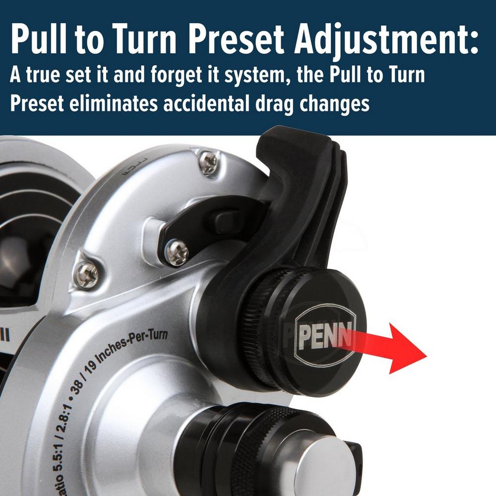 Penn Fathom II Lever Drag 2 Speed