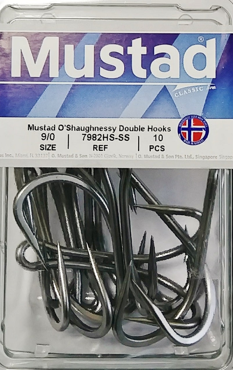Mustad O'Shaughnessy Double 7982HS-SS 9/0 – Been There Caught That - Fishing  Supply