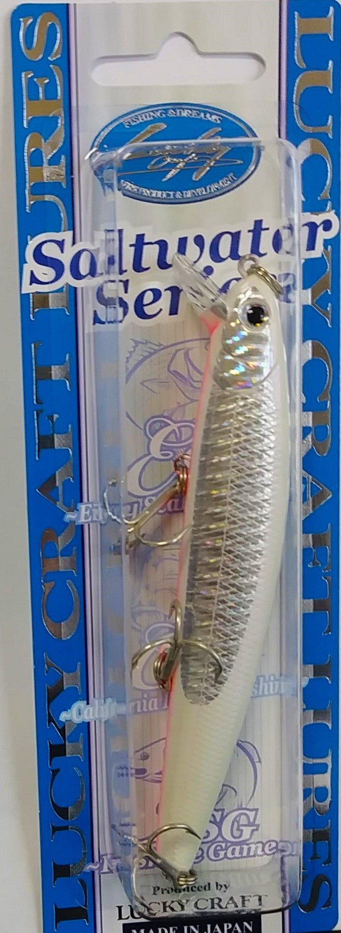 Lucky Craft FlashMinnow Saltwater Fishing Lure (Model: 110 / Pearl White)