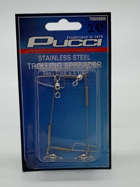 Pucci Stainless Steel Trolling Spreader Bar 1 3/4 X 3 1/4