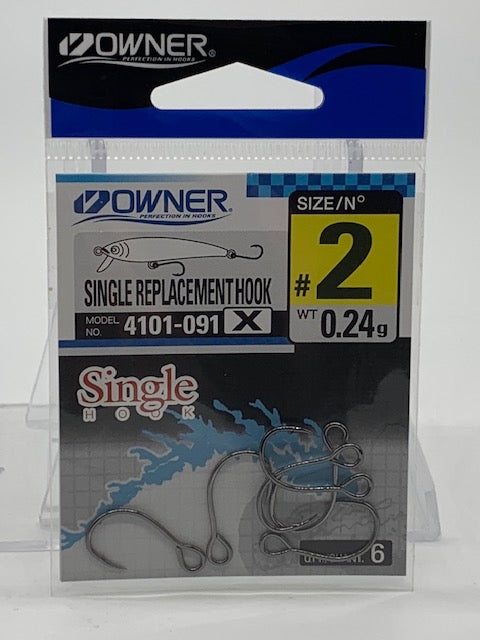 Owner Single Replacement Hook Size 2