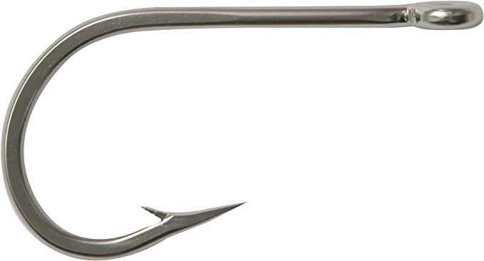 Mustad Nickel Steelhead Hooks, #92157, Size 4, 100 Count, 1 Box (New) 