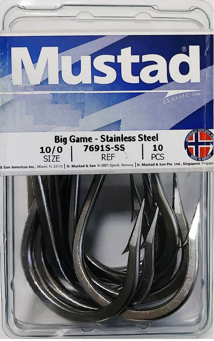 Mustad Big Game 7691S-SS 10/0