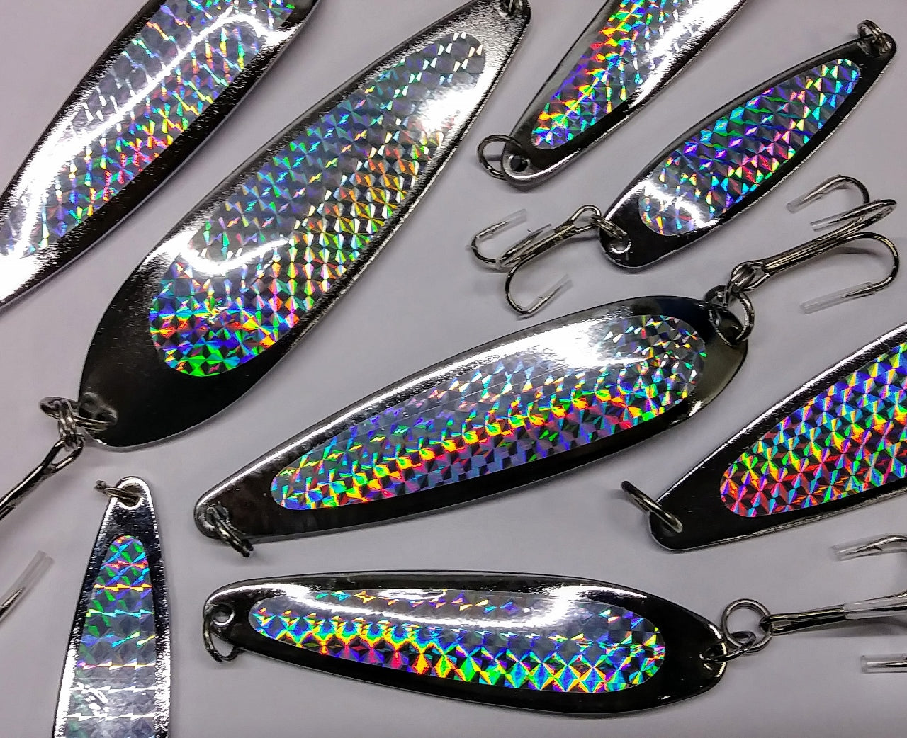 Casting 2oz Kast Spoons 5 Pieces Silver Saltwater Fishing Lures